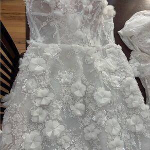 Charming White Floral Kids Dress